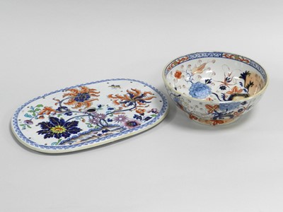 Lot 234 - English ironstone drainer and similar bowl