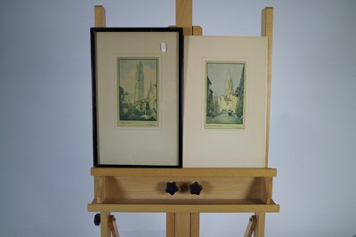 Lot 2 - Group of Landmark and Interiors Prints and Etchings