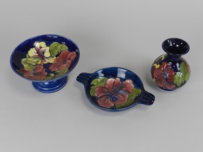 Lot 258 - A group of Moorcroft 'Hibiscus'