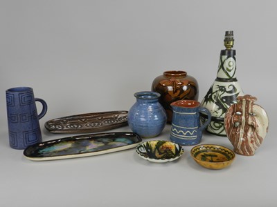 Lot 262 - Collection of art pottery including Celtic Pottery, Newlyn