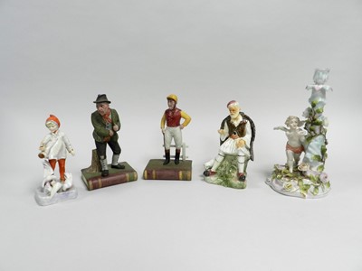 Lot 280 - A collection of figures including Aynsley and Royal Worcester