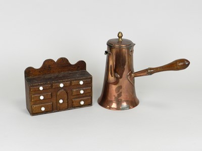 Lot 362 - An Edwardian treen housekeeper's money box,...