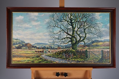 Lot 74 - John Spencer (British 20th Century) Two Oil Countryside Landscapes