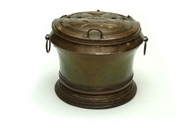 Lot 413 - A very large arts and crafts copper wine cooler, late 19th century