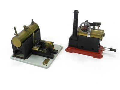 Lot 387 - An SEL model static engine with spirit burner,...