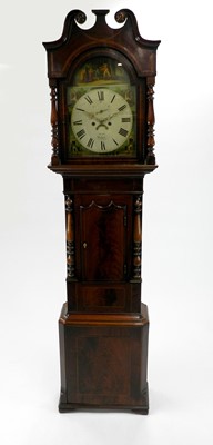 Lot 406 - A Victorian mahogany veneered, 8 day longcase...