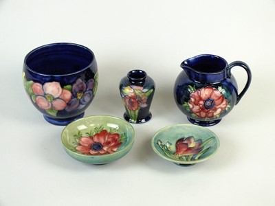 Lot 260 - A group of Moorcroft pottery