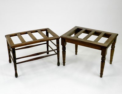 Lot 465 - A beech luggage rack, circa 1900, 66cm wide x...