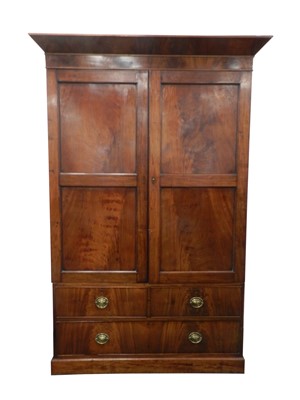 Lot 477 - A 19th century linen press, converted to a...