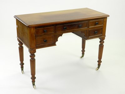 Lot 561 - A Victorian mahogany veneered dressing table,...