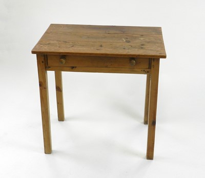 Lot 480 - An Edwardian pine lowboy type table, with...