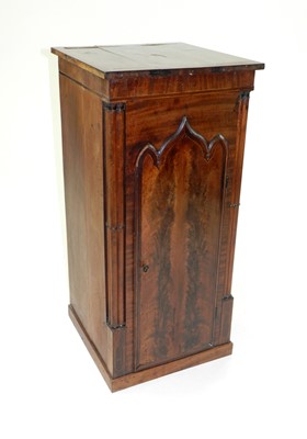 Lot 568 - An Edwardian bedside pot cupboard, adapted...