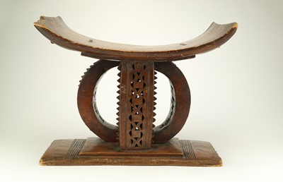 Lot 349 - A tribal Ashanti stool, Ghana, Africa
