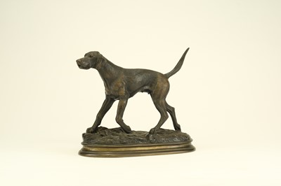 Lot 358 - After Piere-Jules Mene, a bronze figure of a hunting dog