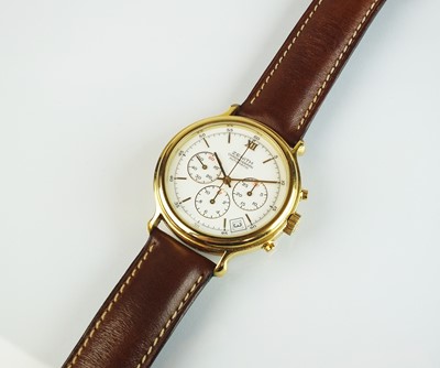 Lot 54 - A Zenith automatic chronograph gold plated wristwatch