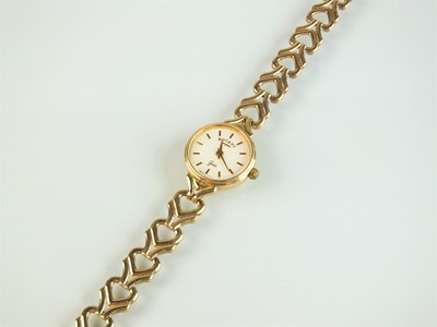 Lot 126 - A 9ct gold ladies Rotary bracelet wristwatch