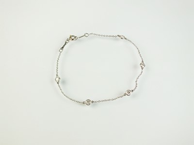 Lot 54 - An Elsa Peretti Tiffany & Co 'Diamonds by the Yard' bracelet