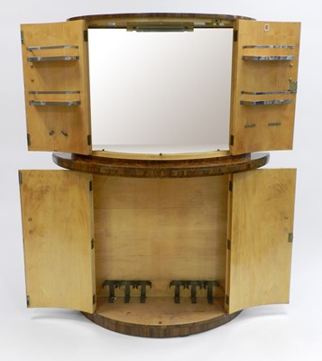 Lot 448 - A good art deco walnut dining suite, 'The Celerity', in the manner of Epstein