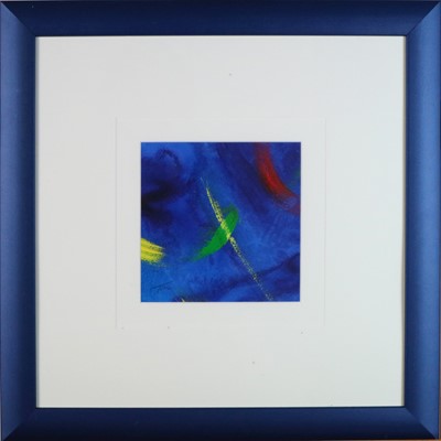 Lot 163 - Tom Bushnell (British Contemporary) Pair of Abstract Blue Compositions