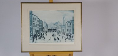Lot 254 - L.S. Lowry (British 1887-1976) Level Crossing Burton-on-Trent