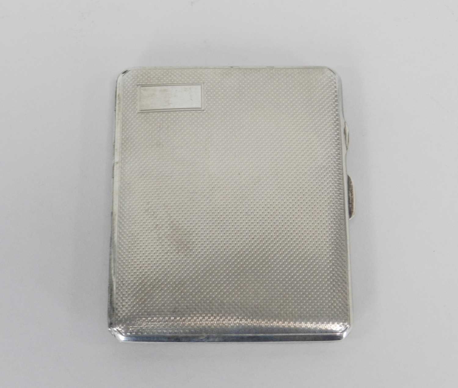 Lot 26 - A silver cigarette case