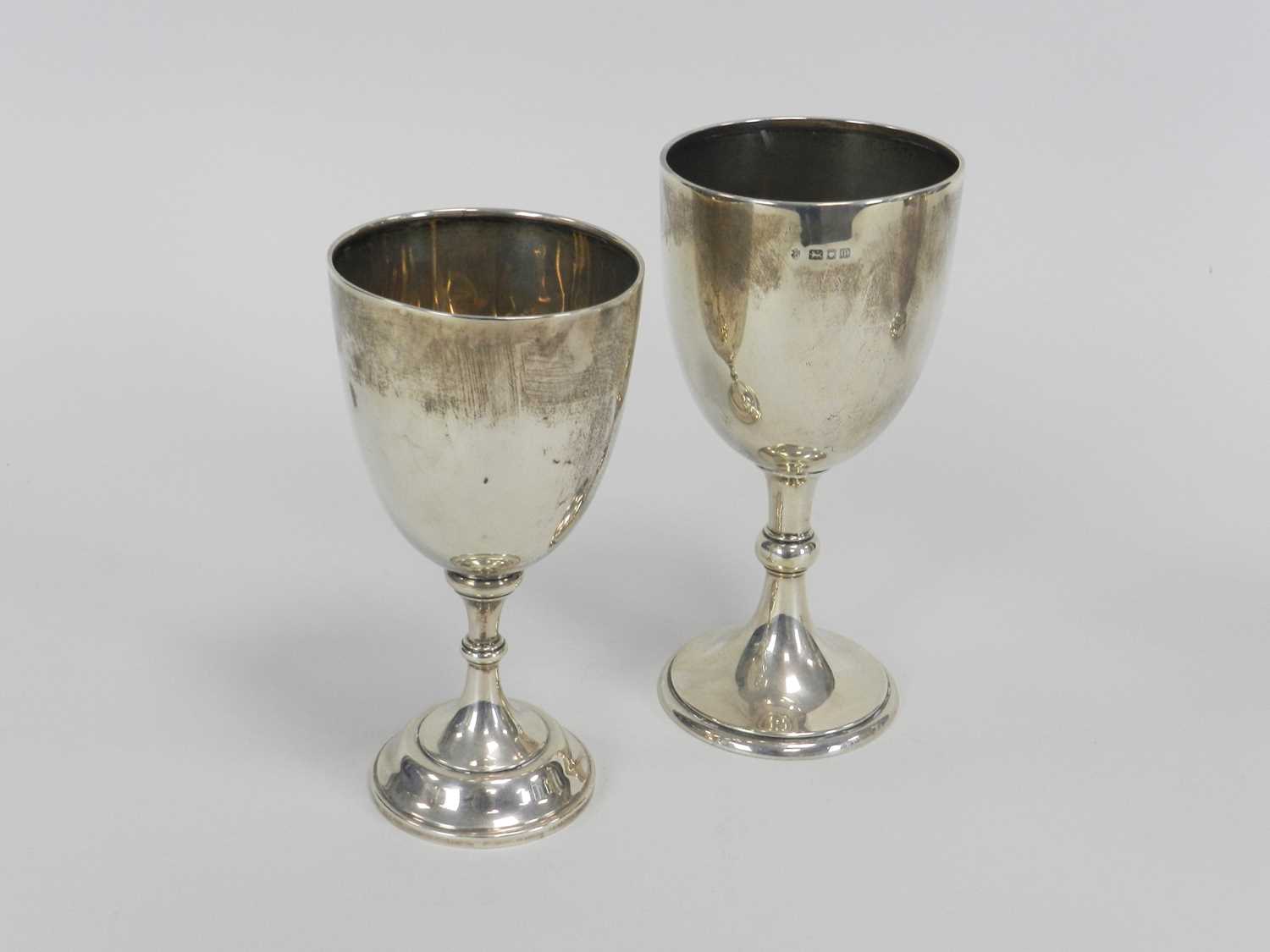 Lot 9 - Two silver cups