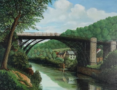 Lot 199 - B van der Woning, (20th-21st Century), The Ironbridge