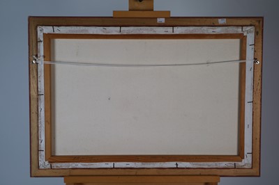 Lot 123 - Kay Leonard (Irish 20th-21st Century) Landscape of Mountains and Pool