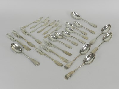 Lot 37 - A collection of silver flatware