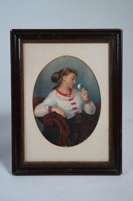 Lot 179 - English School, 19th century, a young woman...