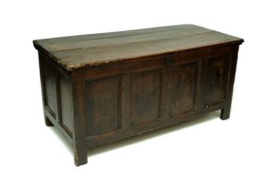 Lot 499 - A late 17th /early 18th century quadruple panelled coffer