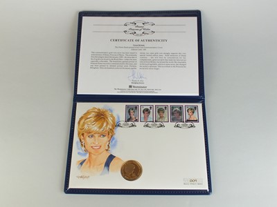 Lot 179 - A Diana Princess of Wales hand painted £5 gold coin