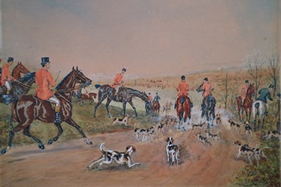 Lot 131 - Early 20th Century (British School) Hunting Watercolour, Shropshire interest