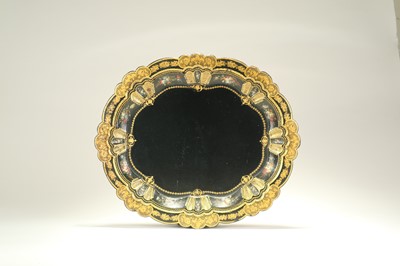 Lot 454 - A 19th century papier mache tray