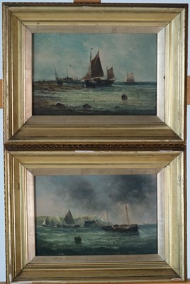 Lot 319 - Clifford (British School 19th Century) Three Marine Oil Paintings