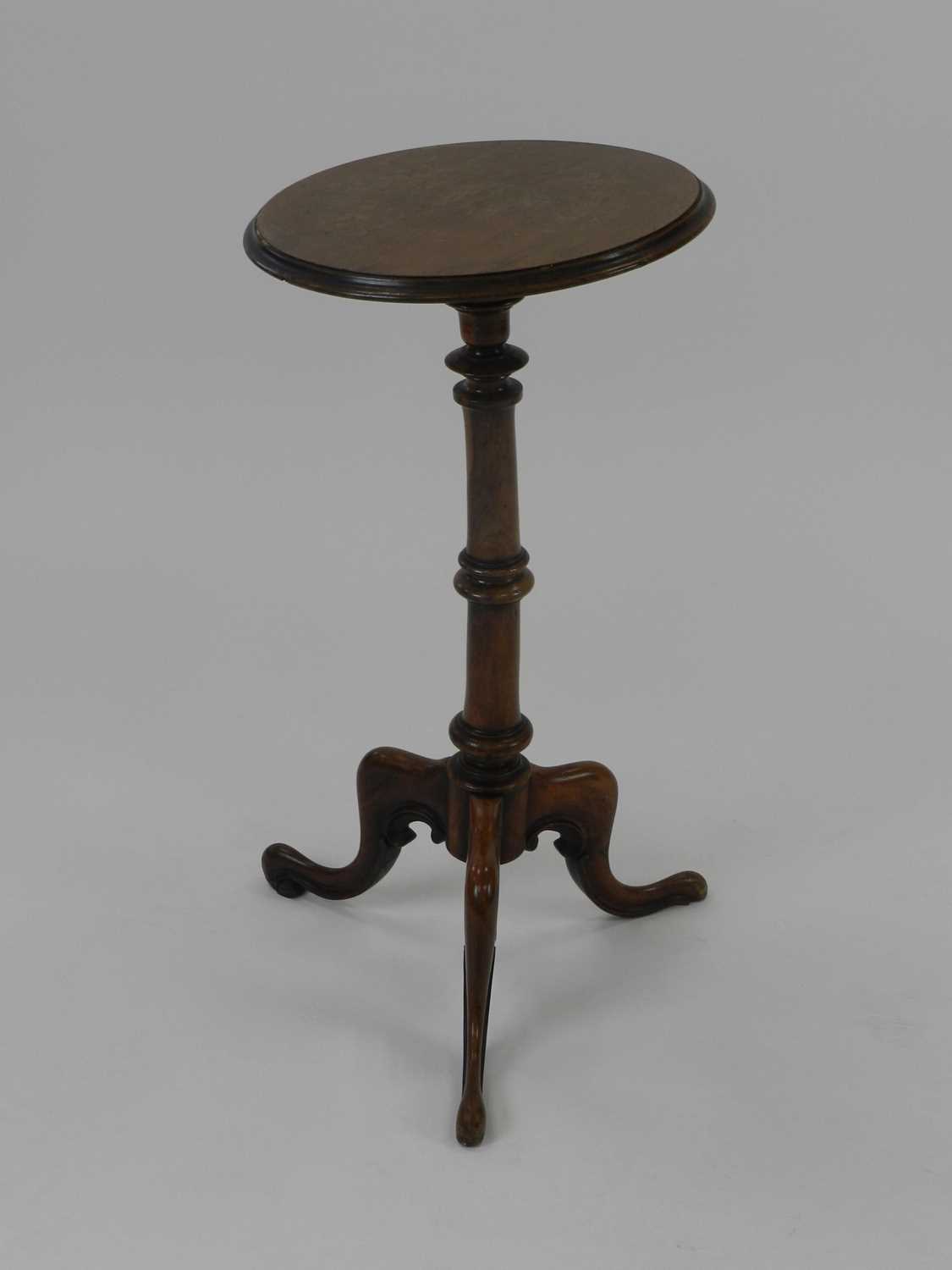 Lot 409 - A Victorian mahogany wine tripod table, 73cm...