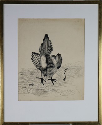 Lot 225 - Wilfred Owen (British 1893-1918), Ink Sketch of a Bird