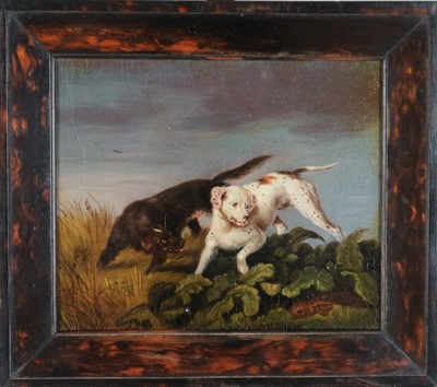 Lot 215 - Attributed to Samuel Raven (British 1775-1847) A Setter and Pointer at Work