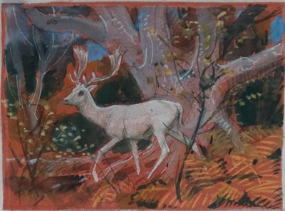 Lot 249 - Charles Frederick Tunnicliffe (British 1901-1979) White Fallow Buck