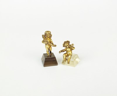 Lot 38 - Two miniature models of putto