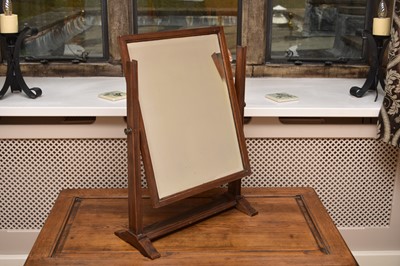 Lot 189 - An Edwardian mahogany swing toilet mirror,...