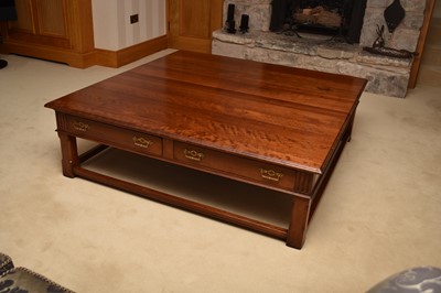 Lot 215 - A recent Charles Barr stained beech coffee...