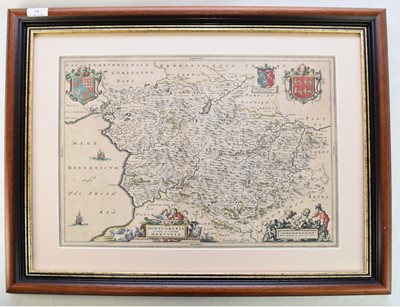 Lot 75 - BLAEU, Willem & Jan, Map of Montgomeria...