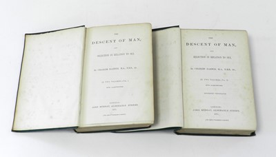 Lot 19 - DARWIN, Charles. The Descent of Man, 2 vols,...