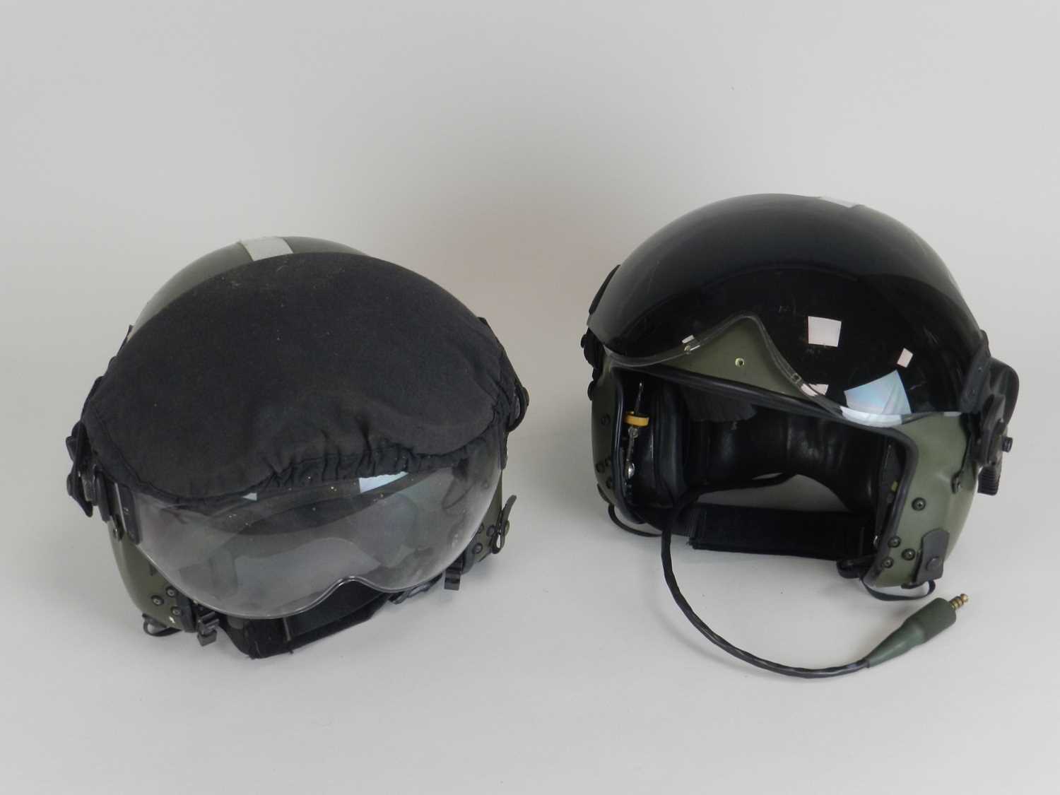 Lot 219 - Two RAF Pilot's Mk10B ALPHA flying helmets,...