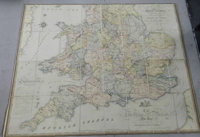 Lot 34 - LARGE CANAL, RAILROAD and MINERAL MAP. Map of...