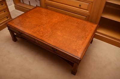 Lot 269 - A Charles Barr reproduction burr walnut coffee...