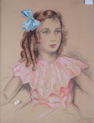 Lot 115 - British School (20th Century) Three Portraits of Young Girls