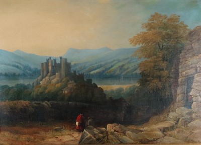 Lot 205 - British School (19th Century) Welsh Castle in Snowdonia