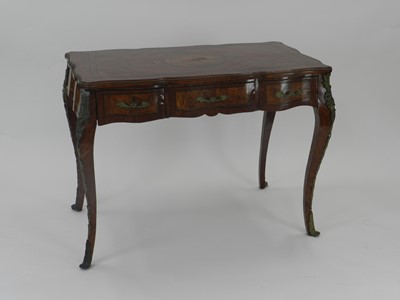 Lot 433 - A reproduction French inlaid kingwood and...